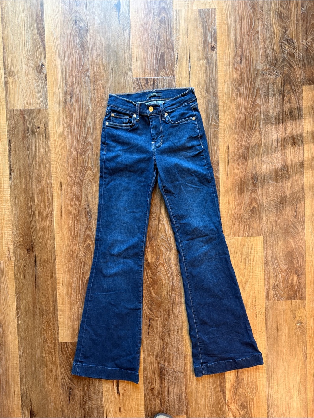 Women's Dark Blue Flared Jeans